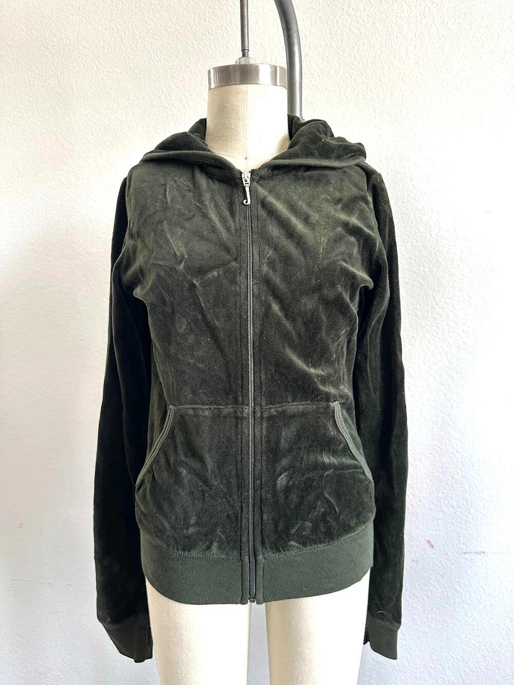 Juicy Couture Y2K Velour Zip Hoodie Green Small Y2K size Small